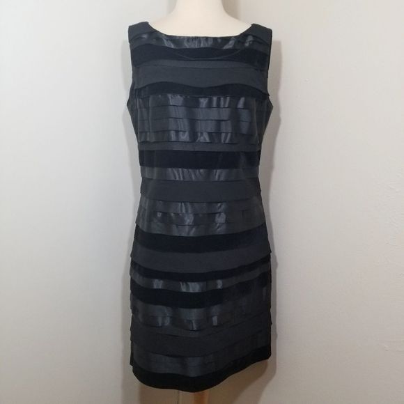 Adrienne Vittadini Dresses & Skirts - {Adrienne Vittadini} Layered Ribbon Black Dress…